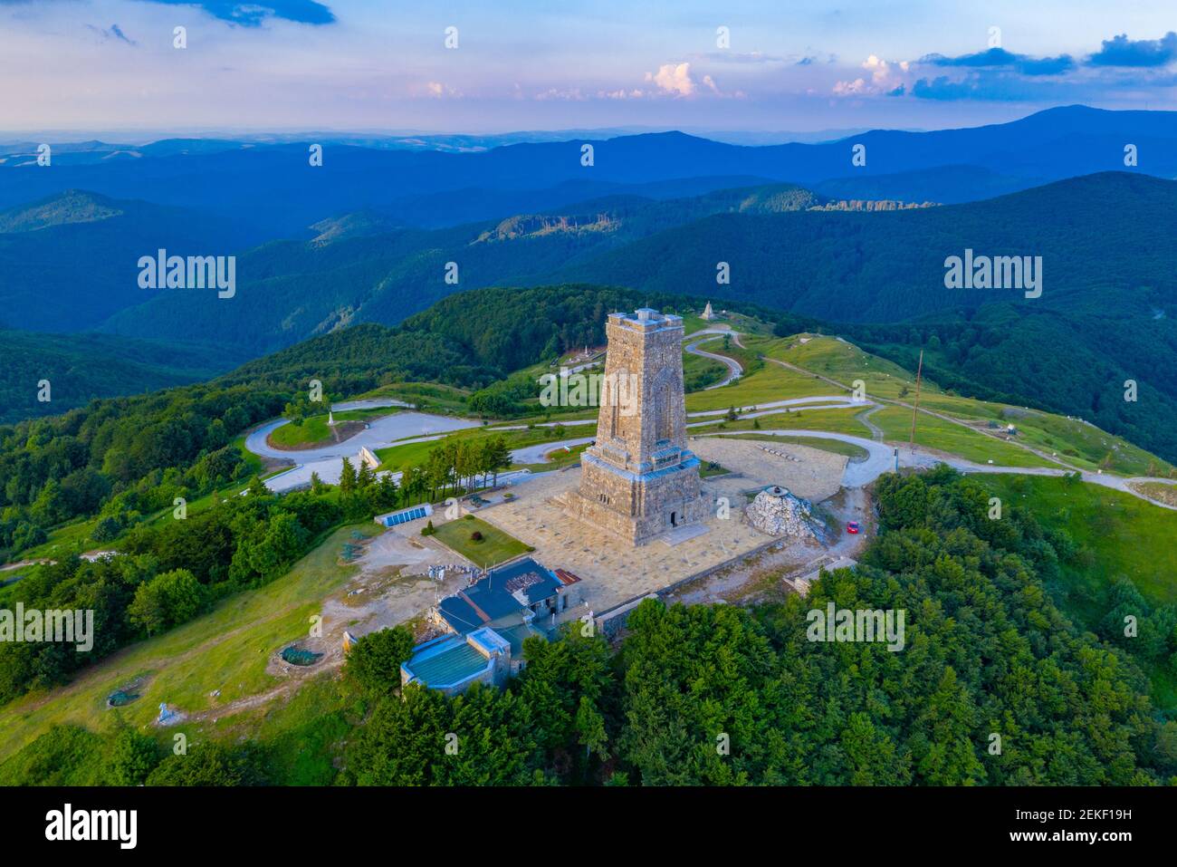 Monumento alla libertà che commemora la battaglia al passo Shipka nel 1877-1878 In Bulgaria Foto Stock