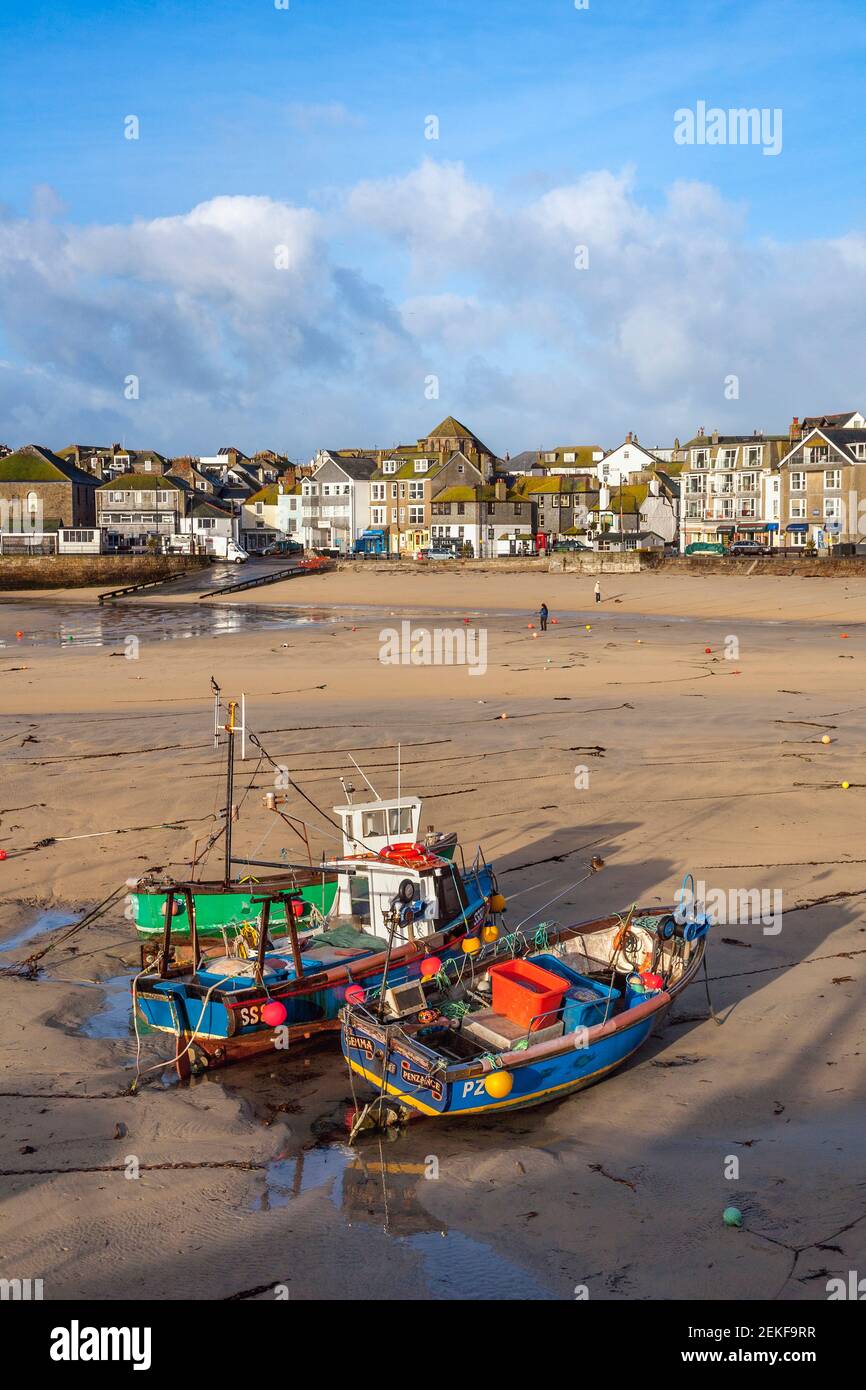 St Ives; Harbour Beach; Cornovaglia; Regno Unito Foto Stock