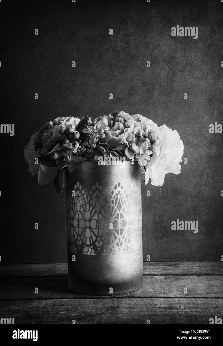 Foto di vita scattata nello studio di casa dipingere con la luce. Foto Stock