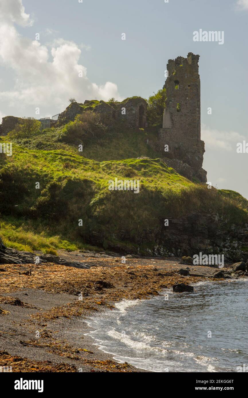 Dunure castello Ayrshire Foto Stock