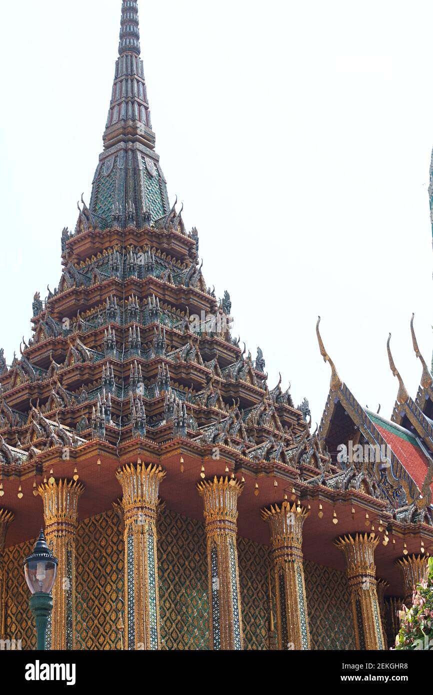 Il Wat Phra Kaew, il Tempio del Buddha di Smeraldo Foto Stock