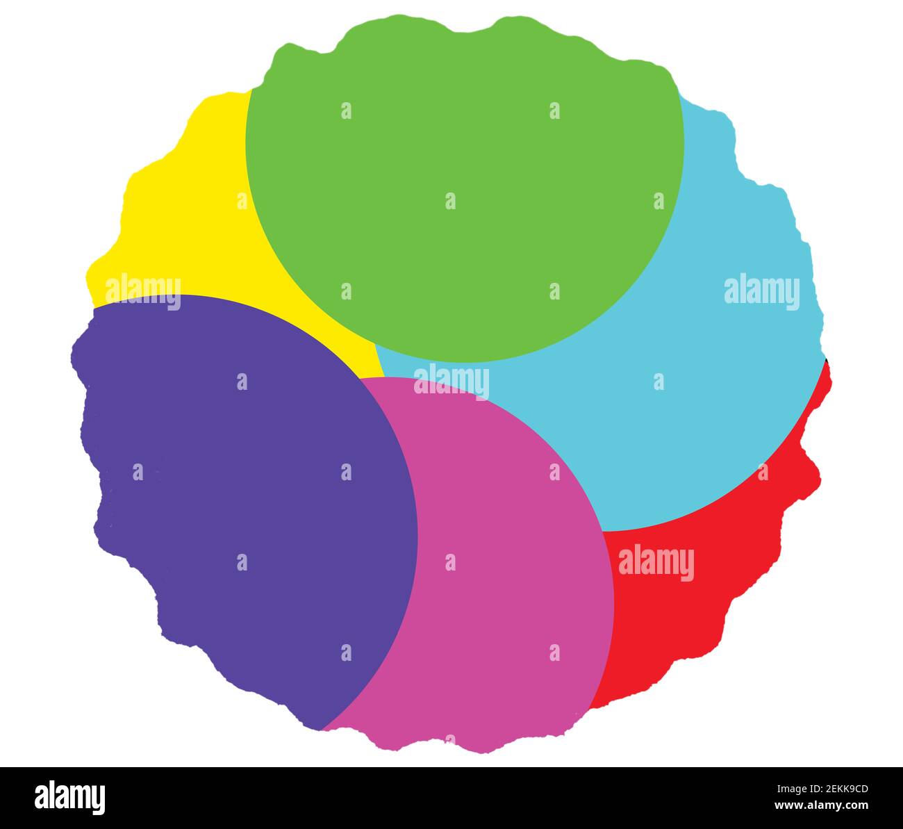 Cerchio psichedelico Foto Stock