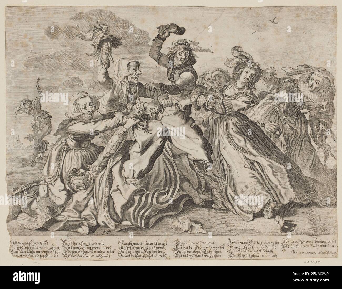 Cornelis van Kittensteyn (1601-1738); Jaspar De Isaac (1612-1654); Adriaen Pietersz. Van de Venne (1590-1662); , Buksekrigen, 1600-1638 Foto Stock