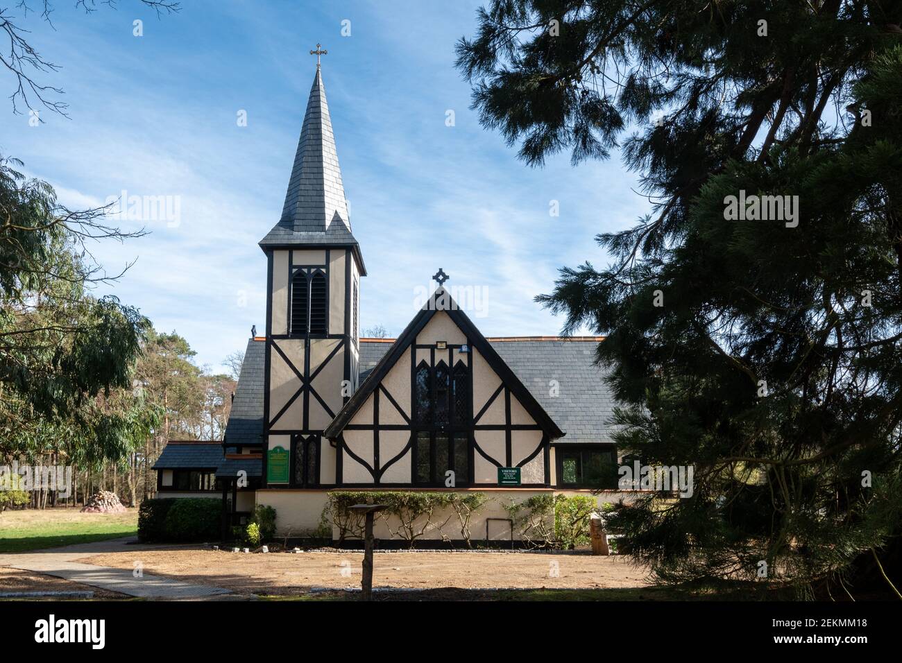 Chiesa e Fratellanza di St Edward, Brookwood Cemetery, Surrey, Inghilterra, Regno Unito Foto Stock