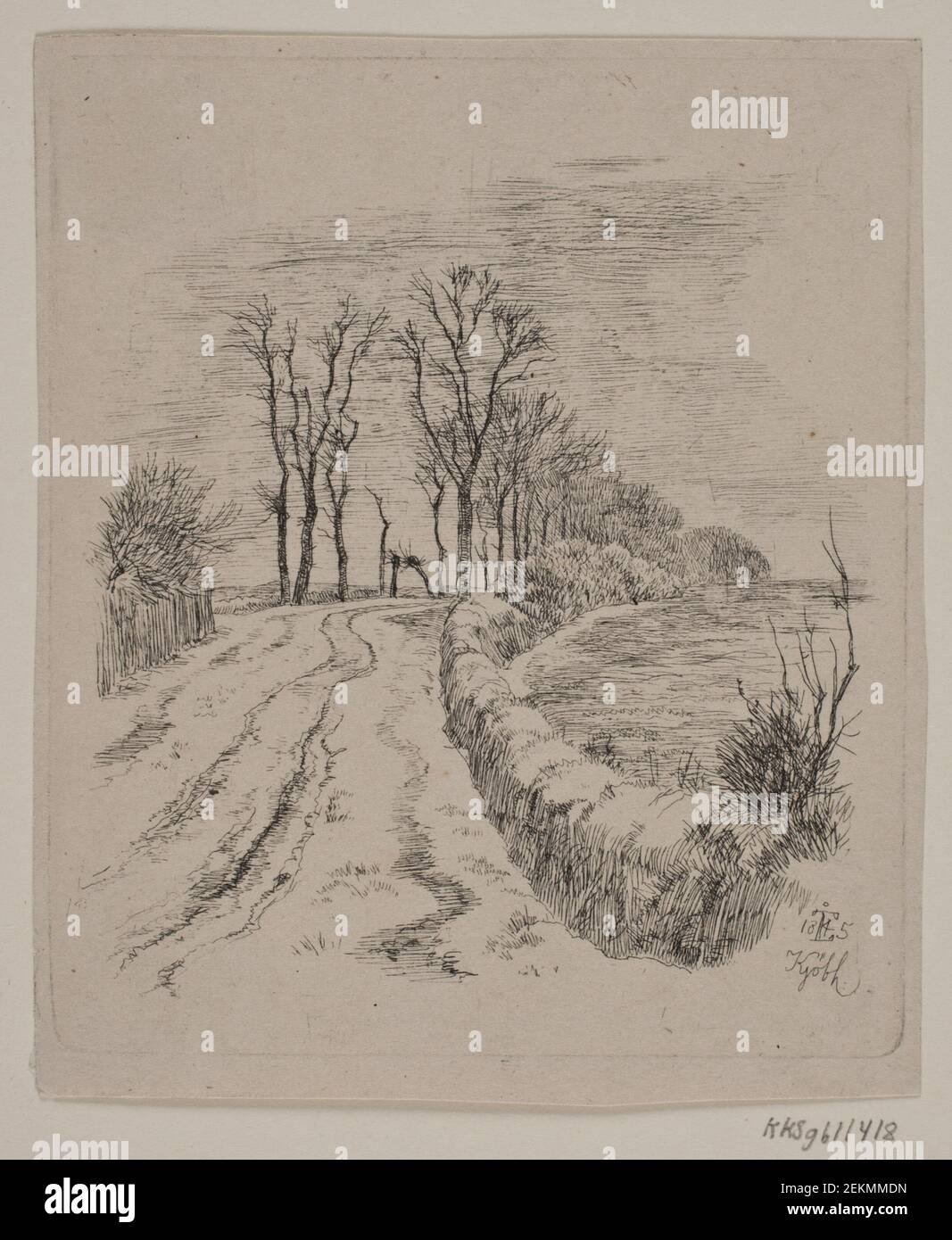 Johan Thomas Lundbye (1818-1848), Allé di Valloe, 1845 Foto Stock