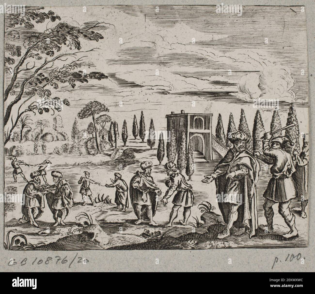 Muller (1700-1700), Illustrazione Til Adam Olearius, 'Persico Rosenthal di un poeta significativo Schich Saadi [...]', Schleswig 1660, 1660 Foto Stock