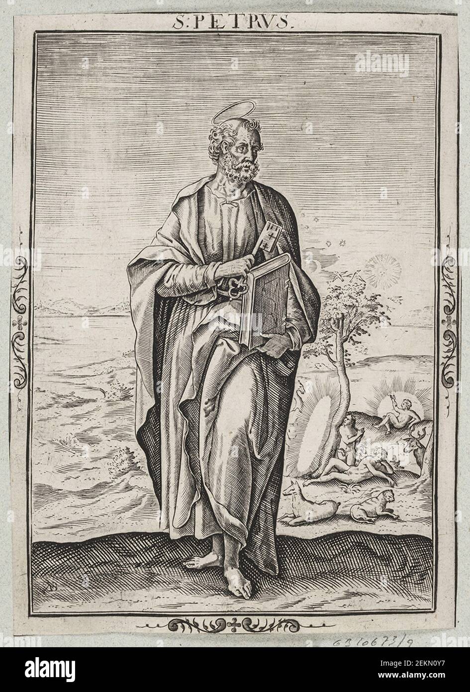 Nicolaes De Bruyn (1571-1656), Apostlene, circa 1600 Foto Stock