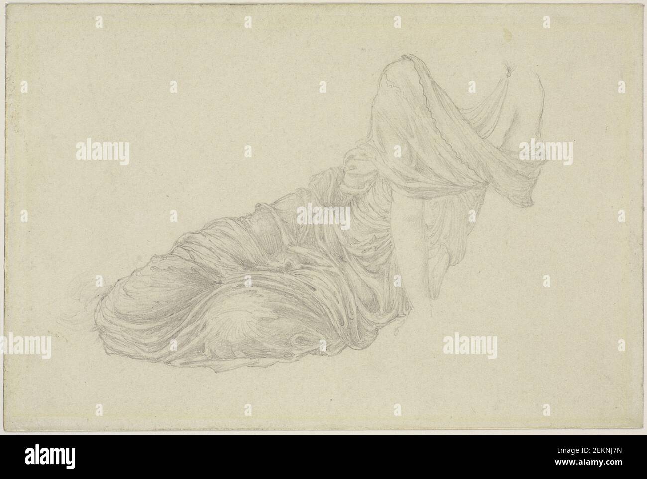 Edward Coley Burne-Jones (1833-1898), Draperistudie su Landscape Figure, 1875-1877 Foto Stock