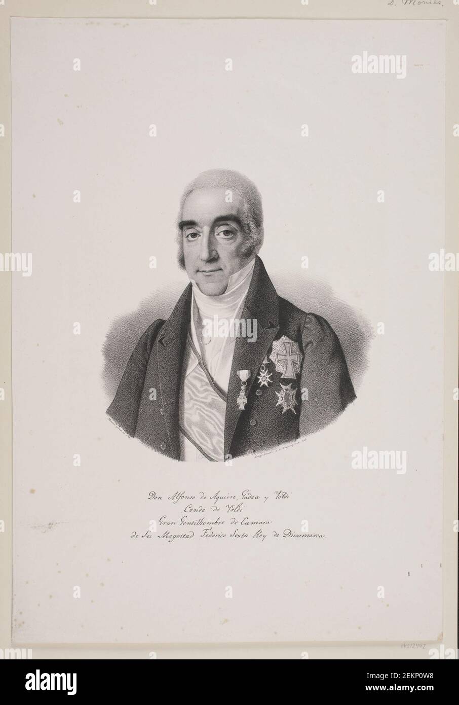 David Monies (1812-1894); , Grev Yoldi, (1834) Foto Stock