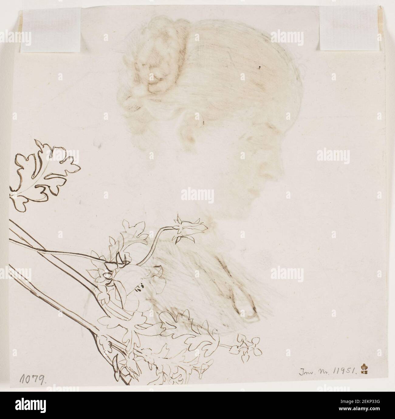 Kristian Zahrtmann (1843-1917), studi sui fiori, 1869-07-19 Foto Stock