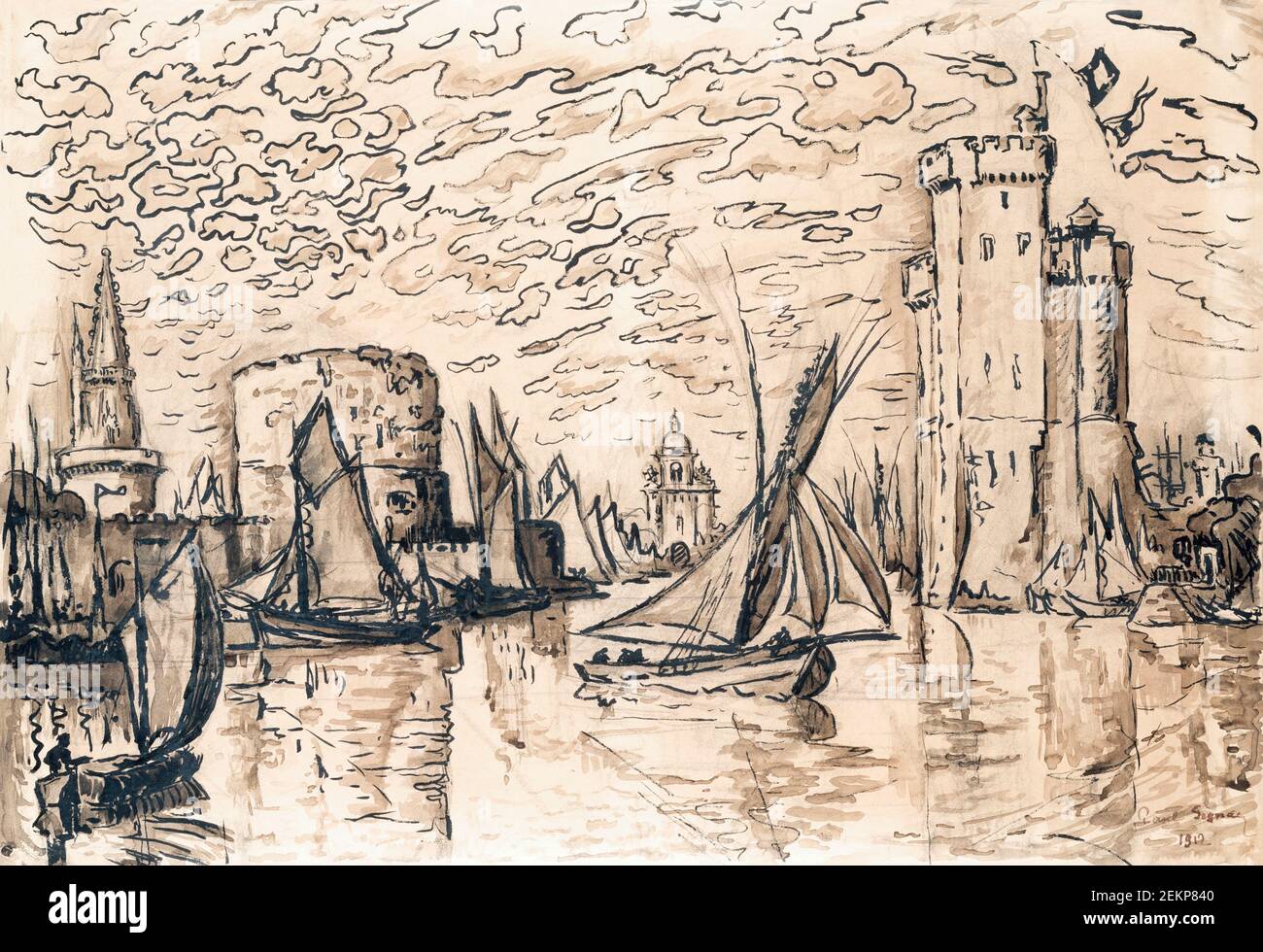 La Rochelle di Paul Signac Foto Stock