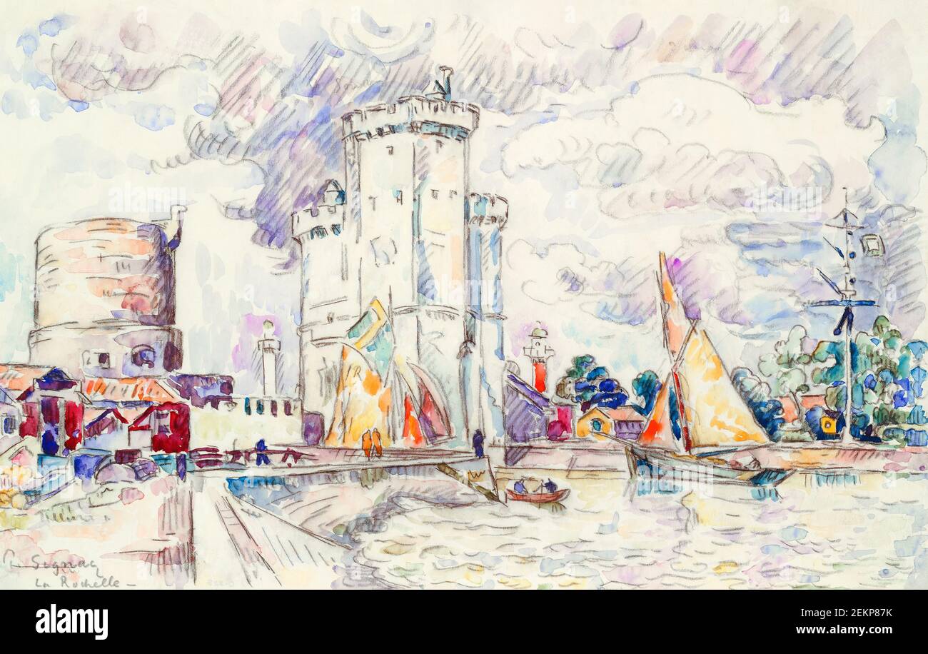 La Rochelle di Paul Signac Foto Stock