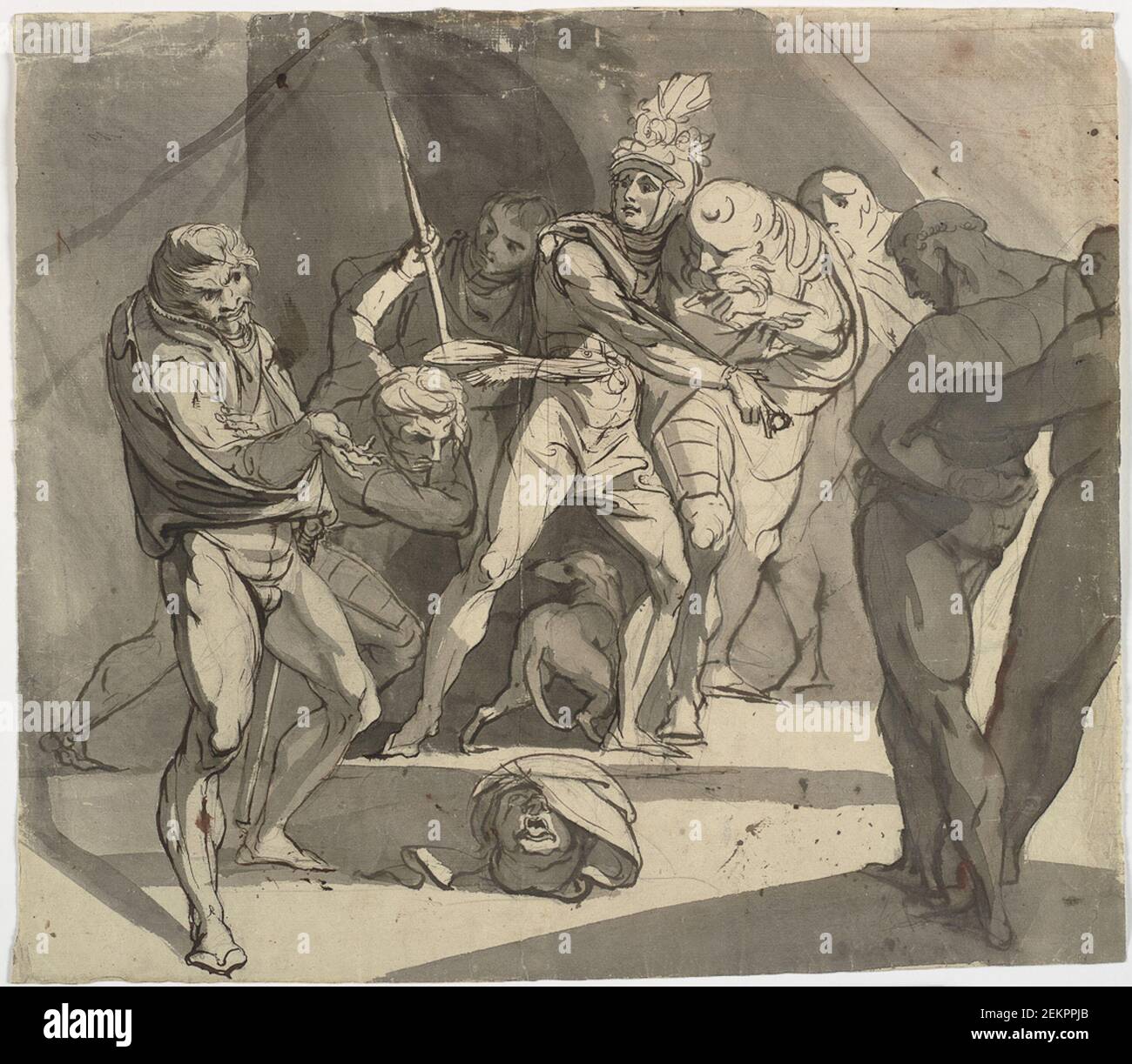 Johann Heinrich Füsli (1741-1825), Richard Plantation Kasts il duca di Somerset's curved headed for suo padre, 1770 Foto Stock