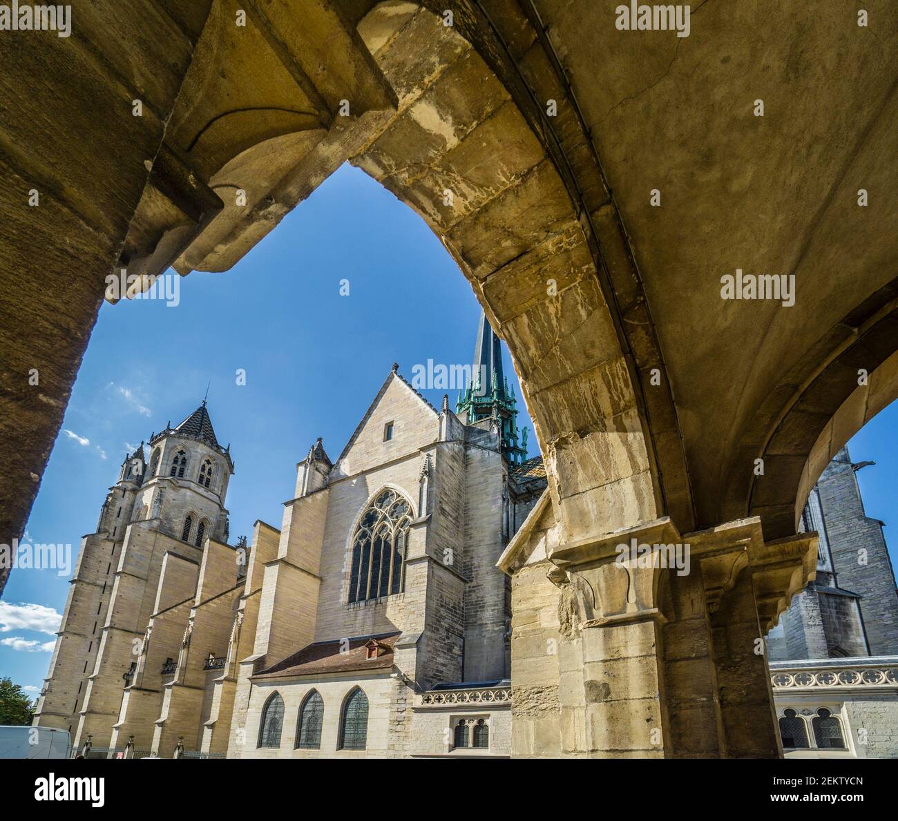 Cattedrale gotica di Digione, Digione, Burgandy, dipartimento Côte-d'Or, regione Borgogna-Francia-Comté, Francia Foto Stock