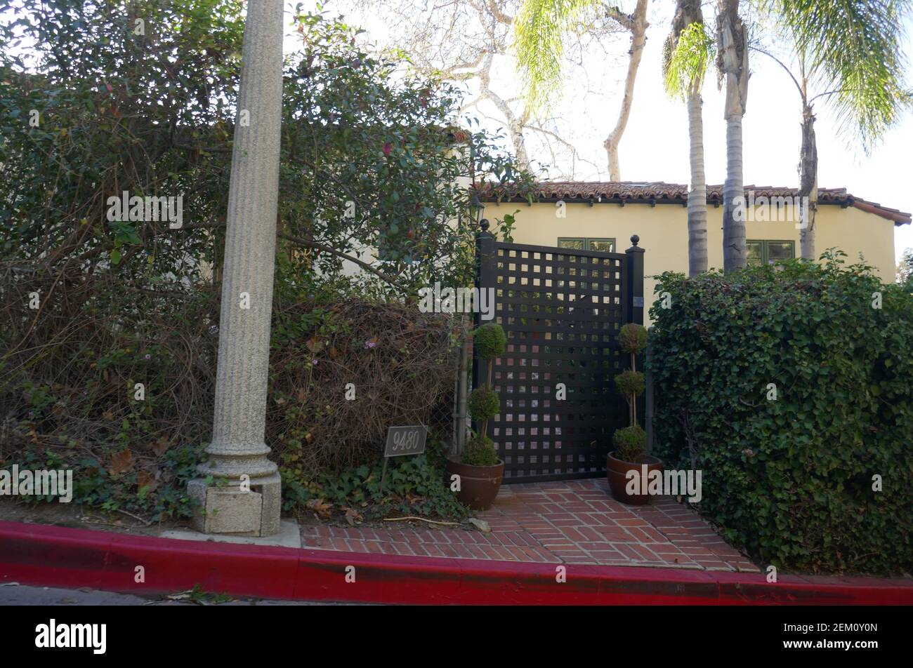 Beverly Hills, California, USA 23 Febbraio 2021 UNA visione generale dell'atmosfera dell'attore Ryan Reynolds e della casa/casa dell'attrice Blake Lively il 23 Febbraio 2021 a Beverly Hills, California, USA. Foto di Barry King/Alamy Stock foto Foto Stock