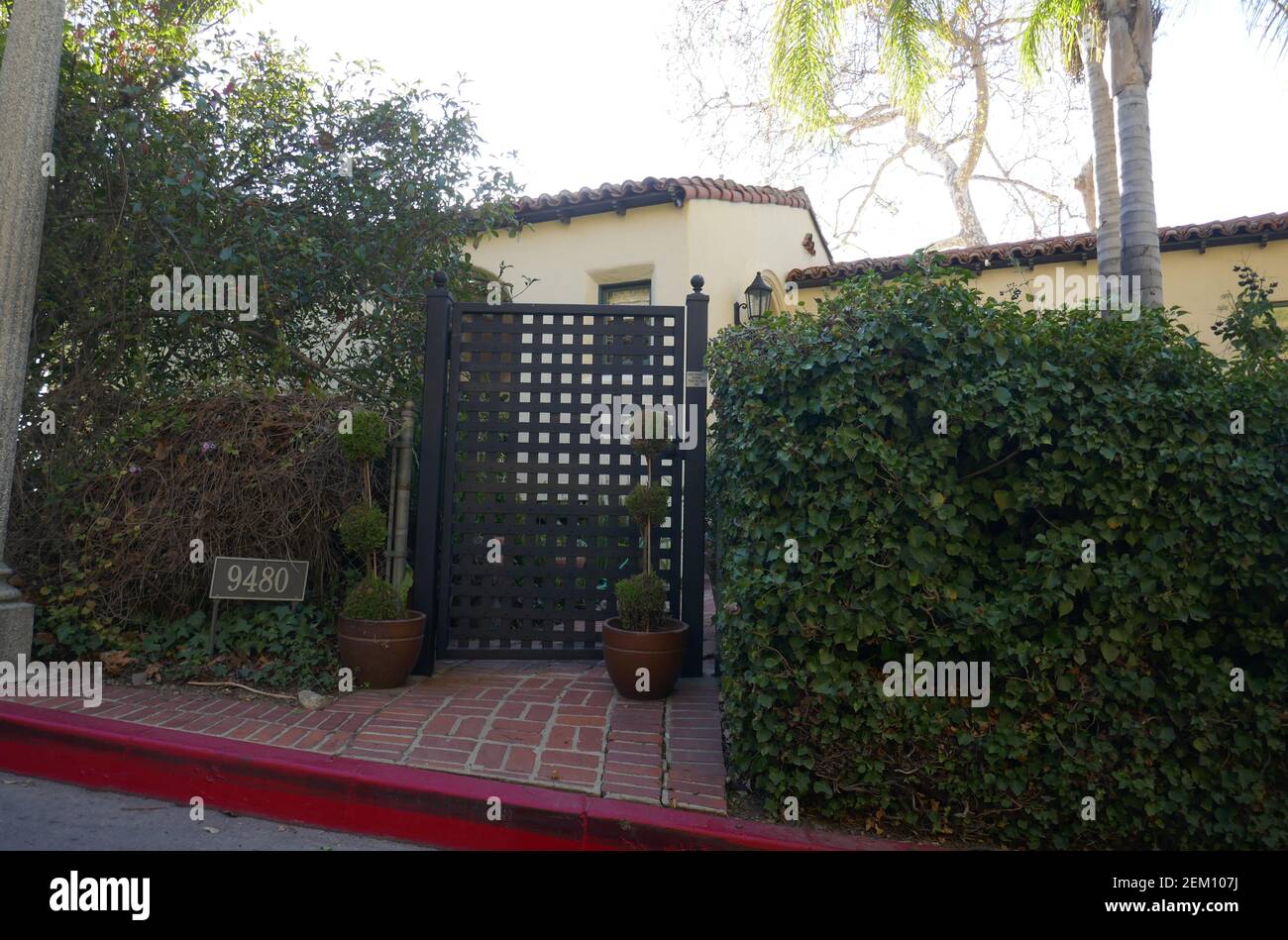 Beverly Hills, California, USA 23 Febbraio 2021 UNA visione generale dell'atmosfera dell'attore Ryan Reynolds e della casa/casa dell'attrice Blake Lively il 23 Febbraio 2021 a Beverly Hills, California, USA. Foto di Barry King/Alamy Stock foto Foto Stock