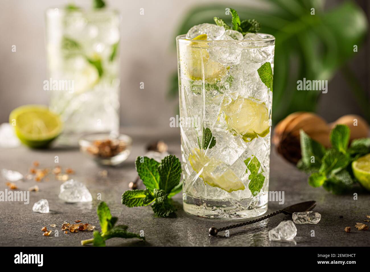 Rinfrescante cocktail estivo fatto in casa Foto Stock