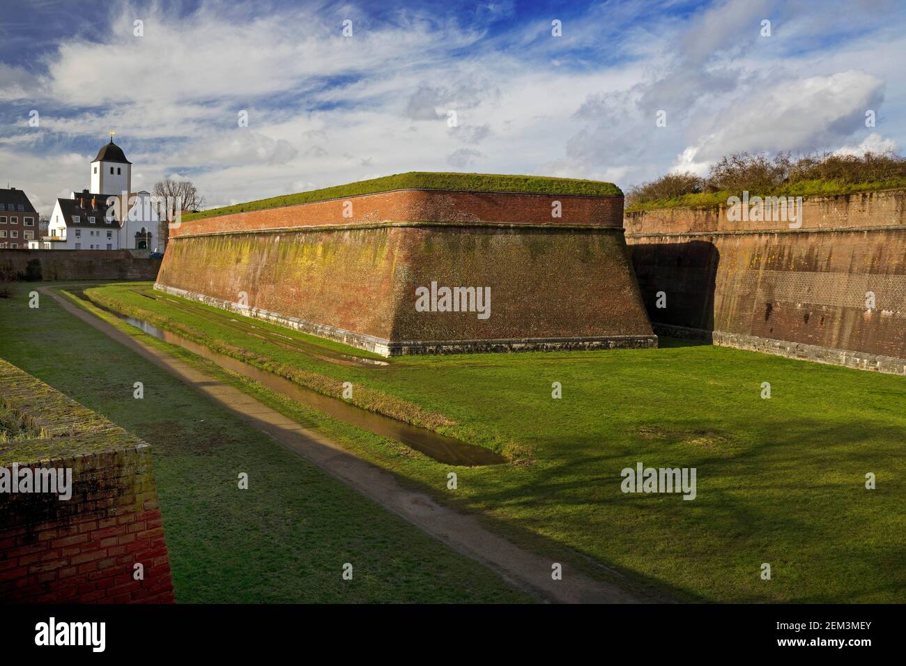 cittadella, struttura fortificata nella storica città fortificata, Brueckenkopf-Park, Germania, Nord Reno-Westfalia, Juelich Foto Stock