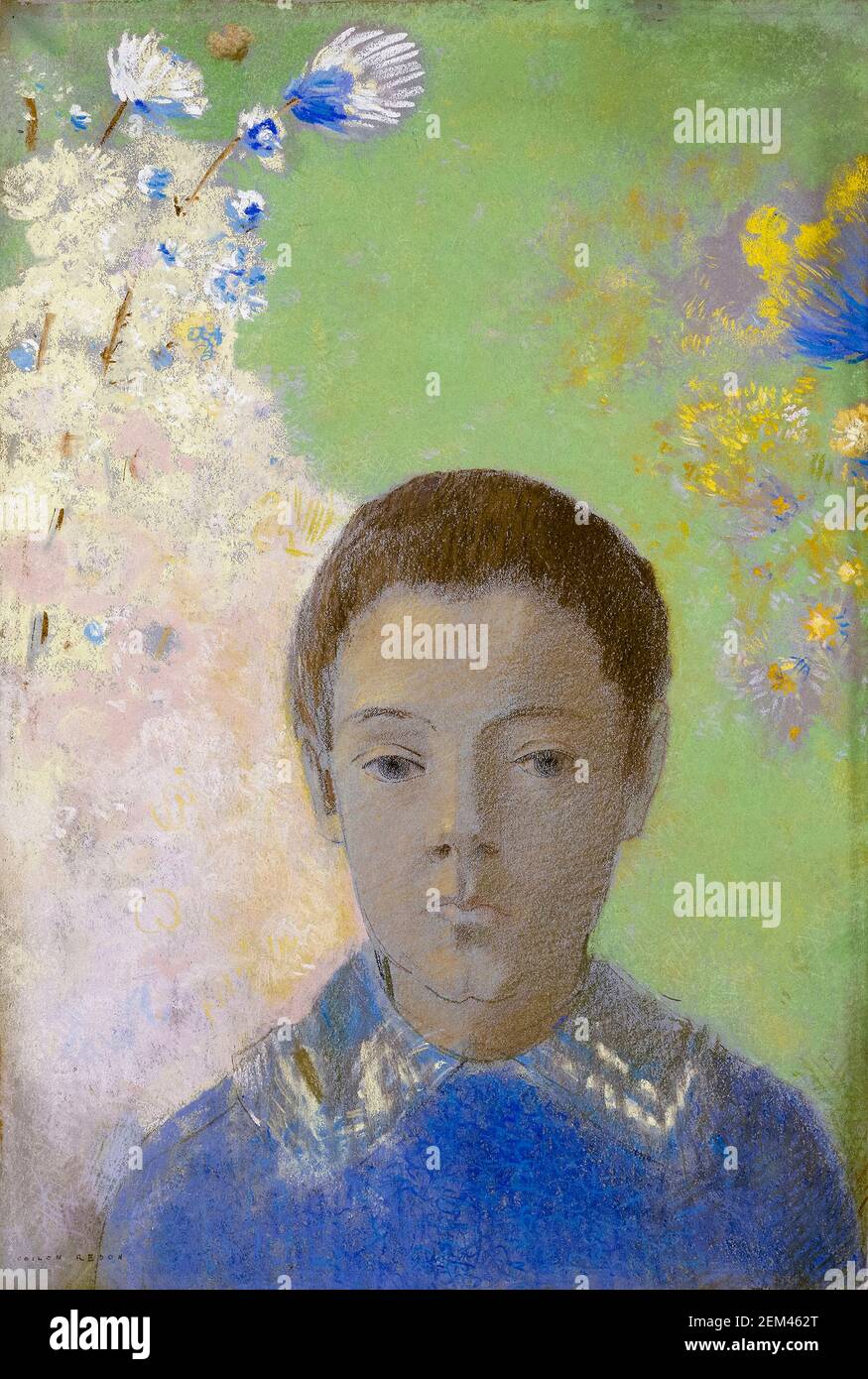 Odilon Redon, Ari Redon, ritratto, 1884-1892 Foto Stock