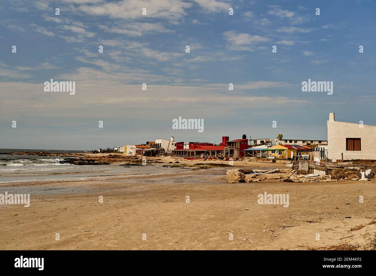 Cabo Polonio è un piccolo insediamento situato nella costa orientale dell'Uruguay, nel dipartimento di Rocha, senza strade che lo collegano al mondo esterno, Foto Stock