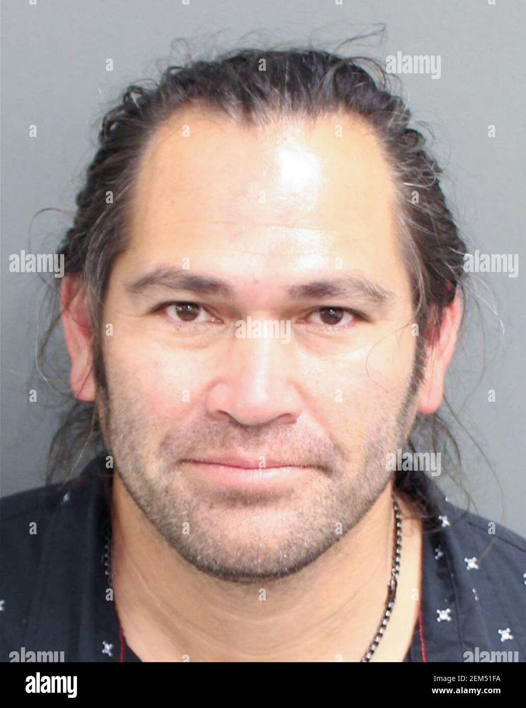 New York, Stati Uniti. 24 Feb 2021. L'ex giocatore di baseball All-Star Johnny Damon è in piedi per un colpo di tazza dopo che è stato arrestato Venerdì nella Florida centrale con l'accusa di resistenza di un ufficiale dopo che è stato tirato sopra per sospetto di guida sotto l'influenza mercoledì 24 febbraio 2021. Damon fu incaricato di guidare sotto l'influenza e di resistere a un ufficiale senza violenza. Foto di Orange County Corrections Department/UPI Credit: UPI/Alamy Live News Foto Stock