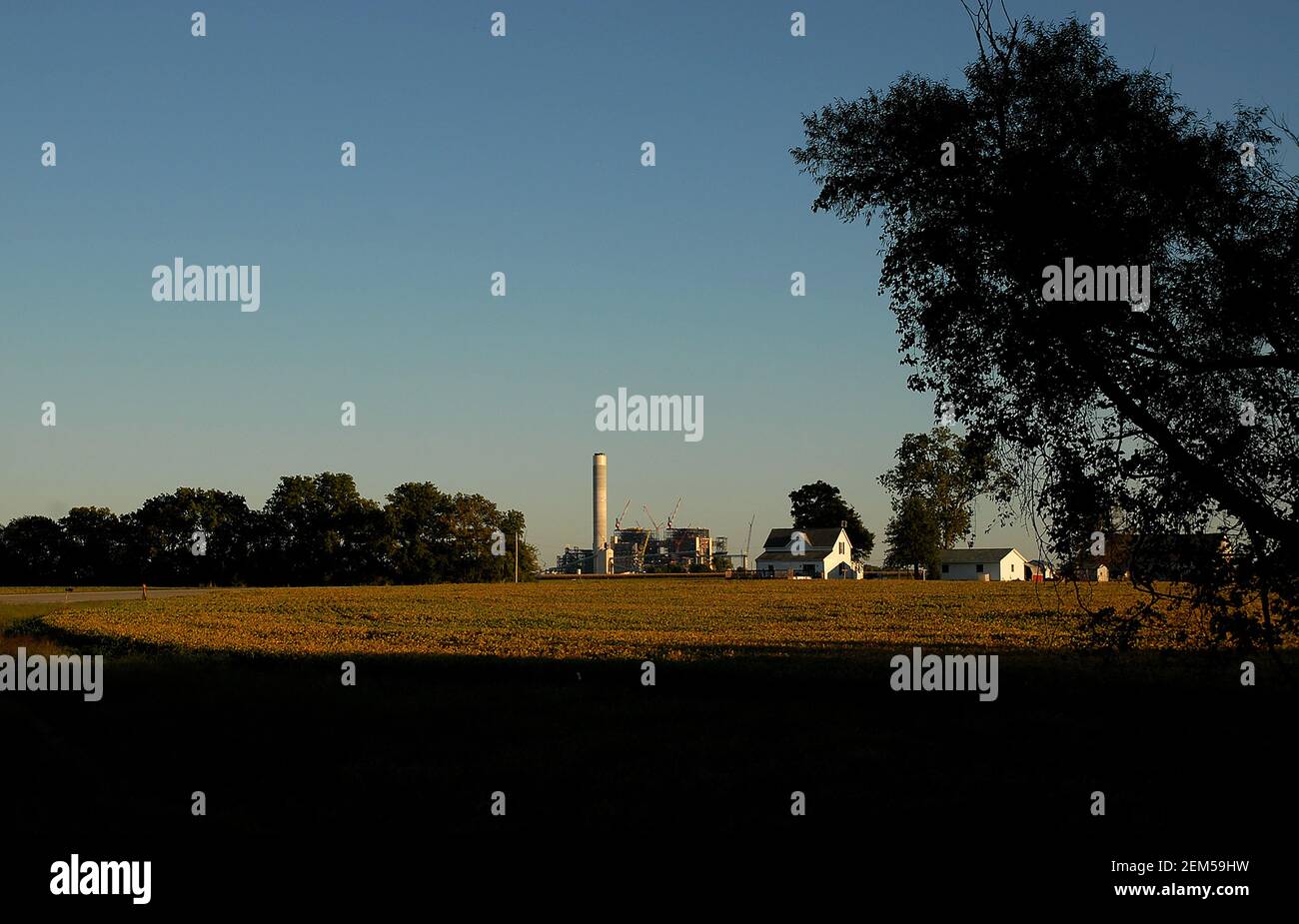 Il campus di Prairie state Energy è in fase di costruzione nel 2010 nel sud-ovest Illinois Foto Stock