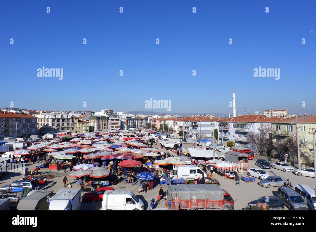 Quartiere Bazaar locale a Turchia Foto Stock