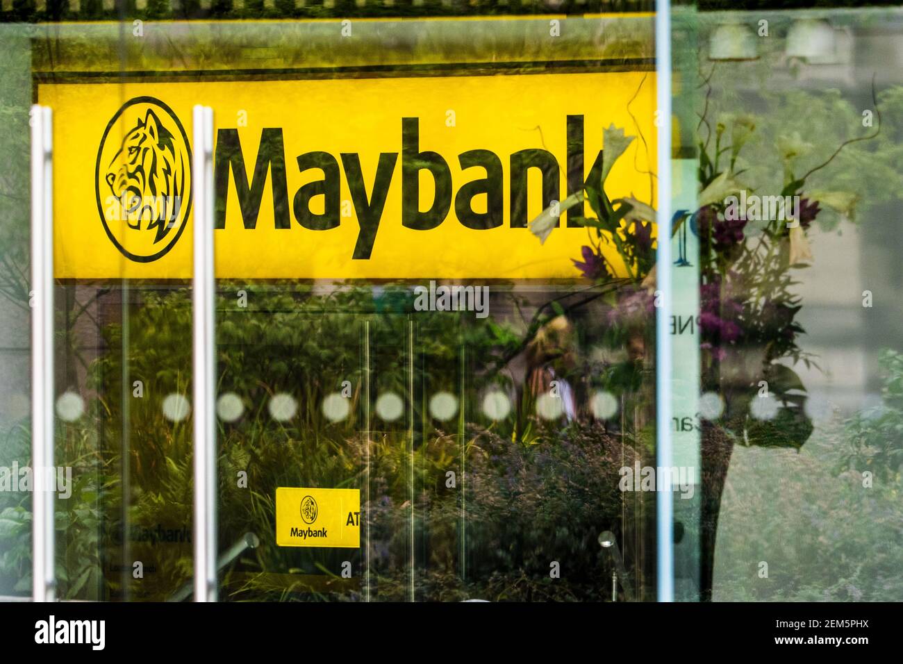 Uffici Maybank Londra nella città di Londra Distretto finanziario - Maybank è un fornitore di servizi bancari all'ingrosso. Sede di Londra fondata nel 1962. Foto Stock