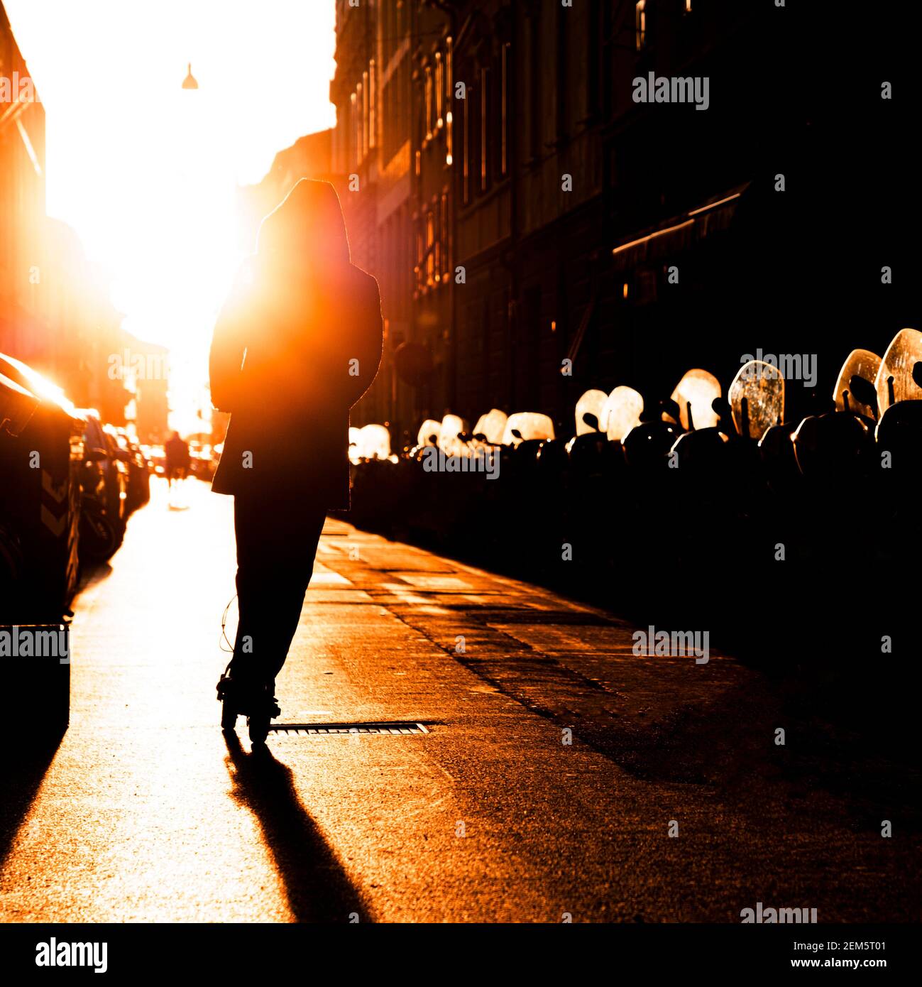 sun street Foto Stock