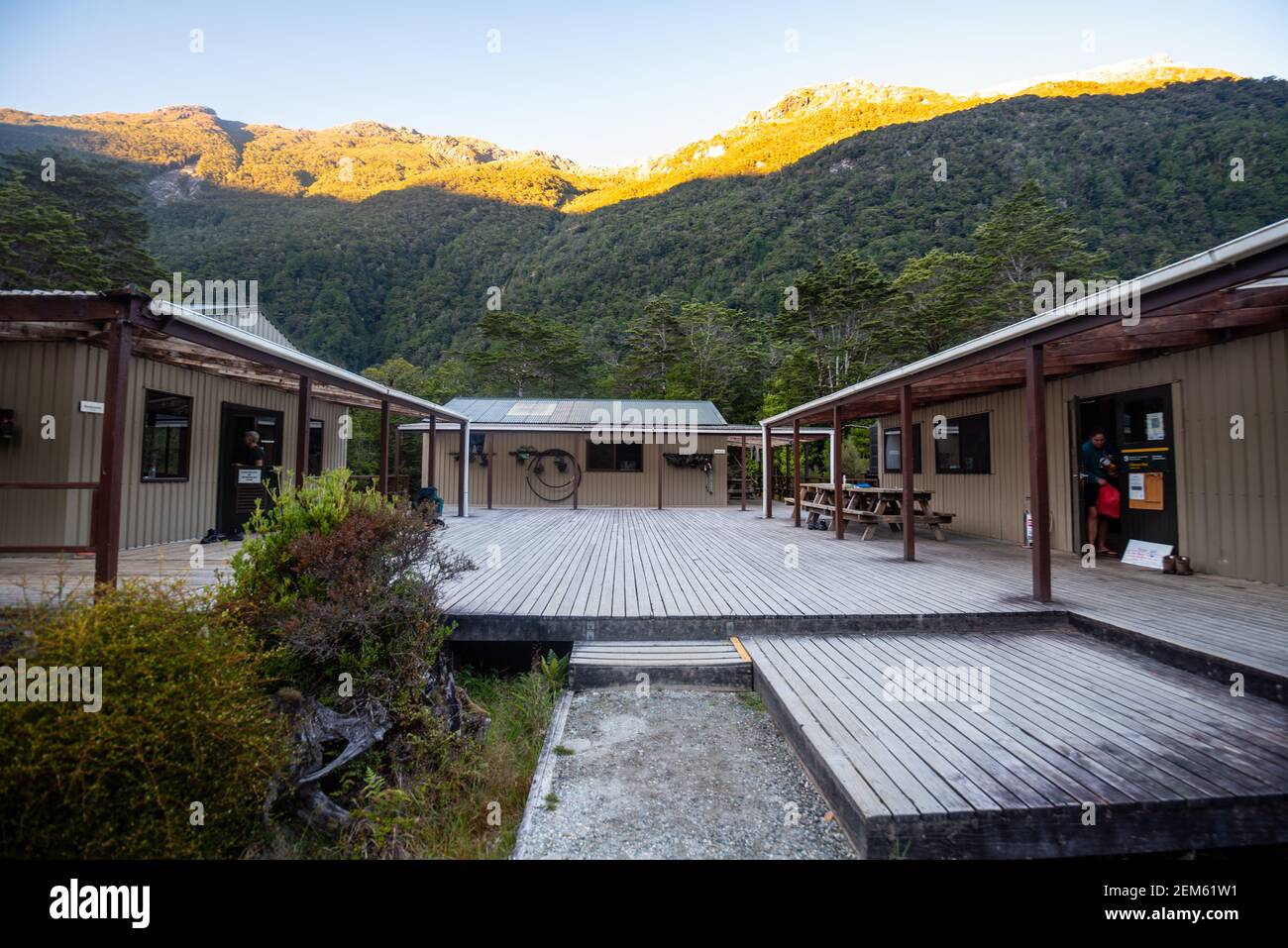 Pista di Milford - Clinton Hut, Nuova Zelanda Foto Stock