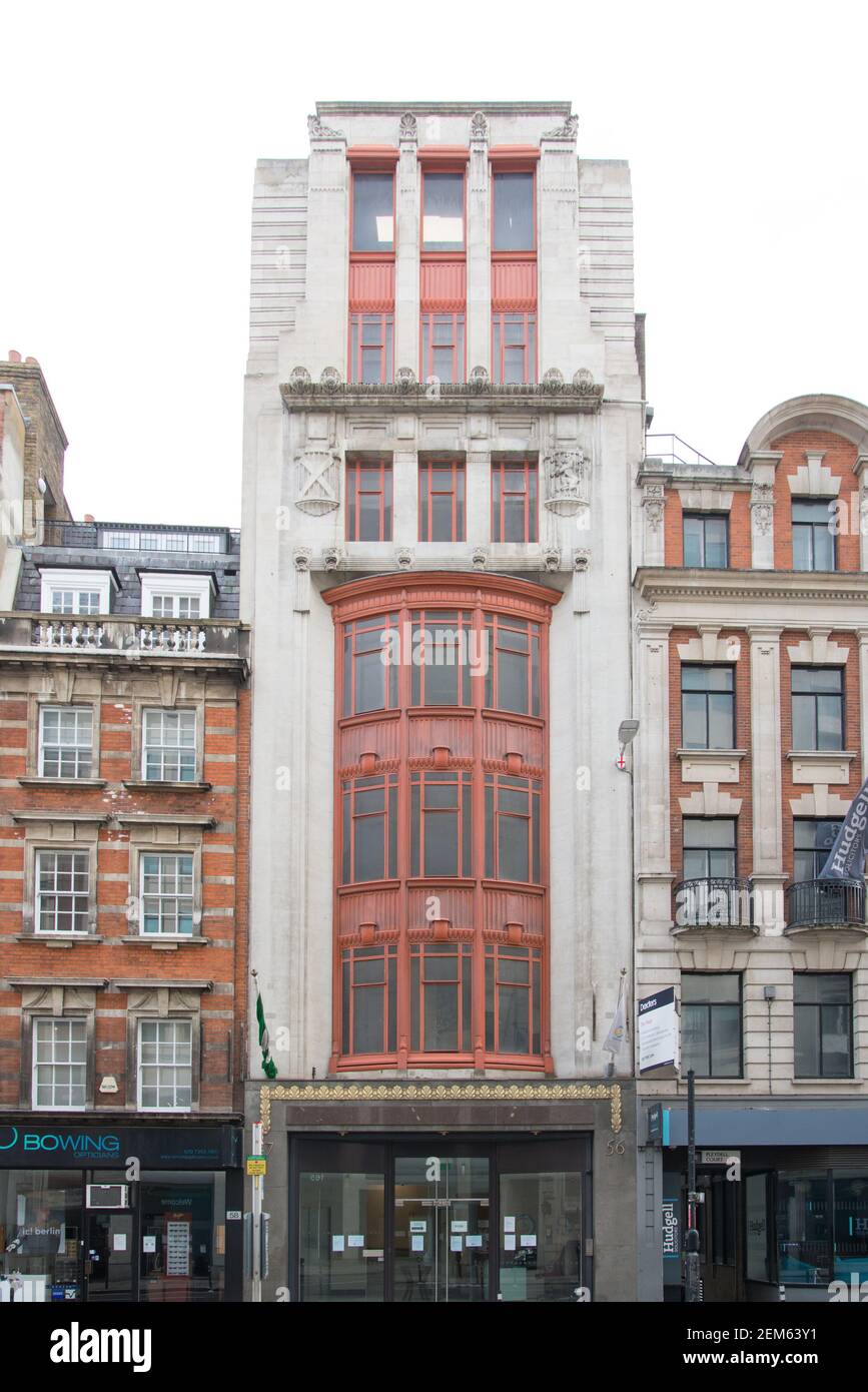 Greek Revival Architecture moderne ex Glasgow Herald Office 56 e. 57 Fleet Street Foto Stock