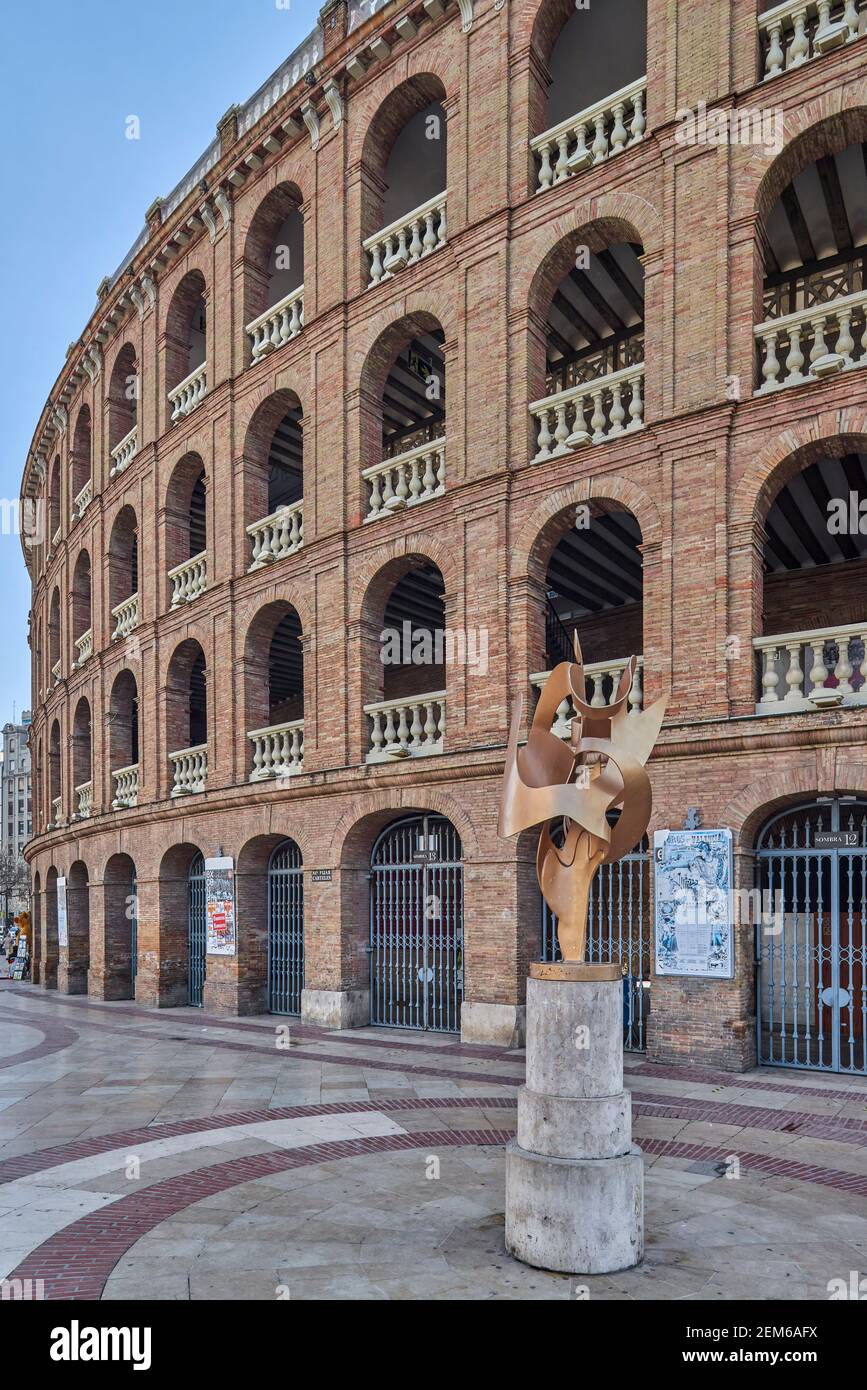 Arena monumentale della città di Valencia, Comunità Valenciana, Spagna, Europa Foto Stock