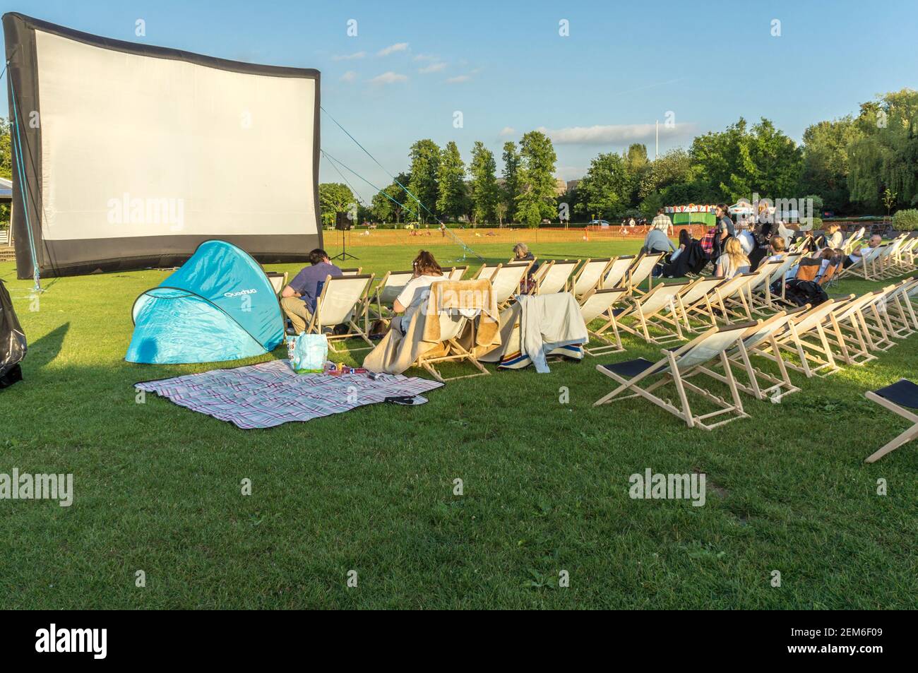 Cinema all'aperto, Henley on Thames, Oxfordshire, Inghilterra, GB, REGNO UNITO Foto Stock