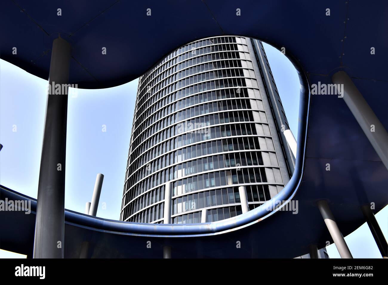 Quartiere finanziario di Cuatro Torres Foto Stock