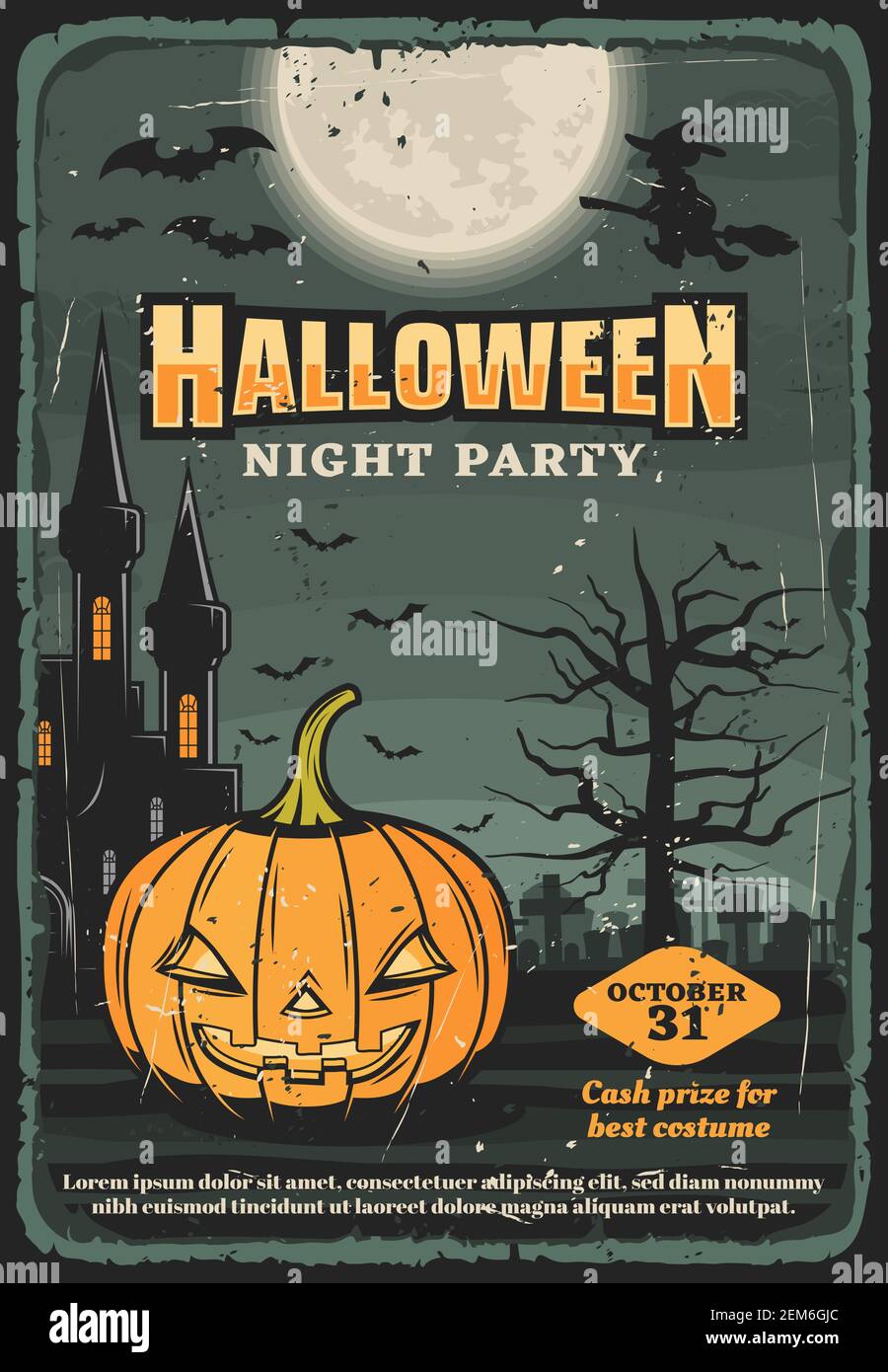 YongFoto 1x1,5m Vinile Sfondo Fotografico Halloween Orrore Notte