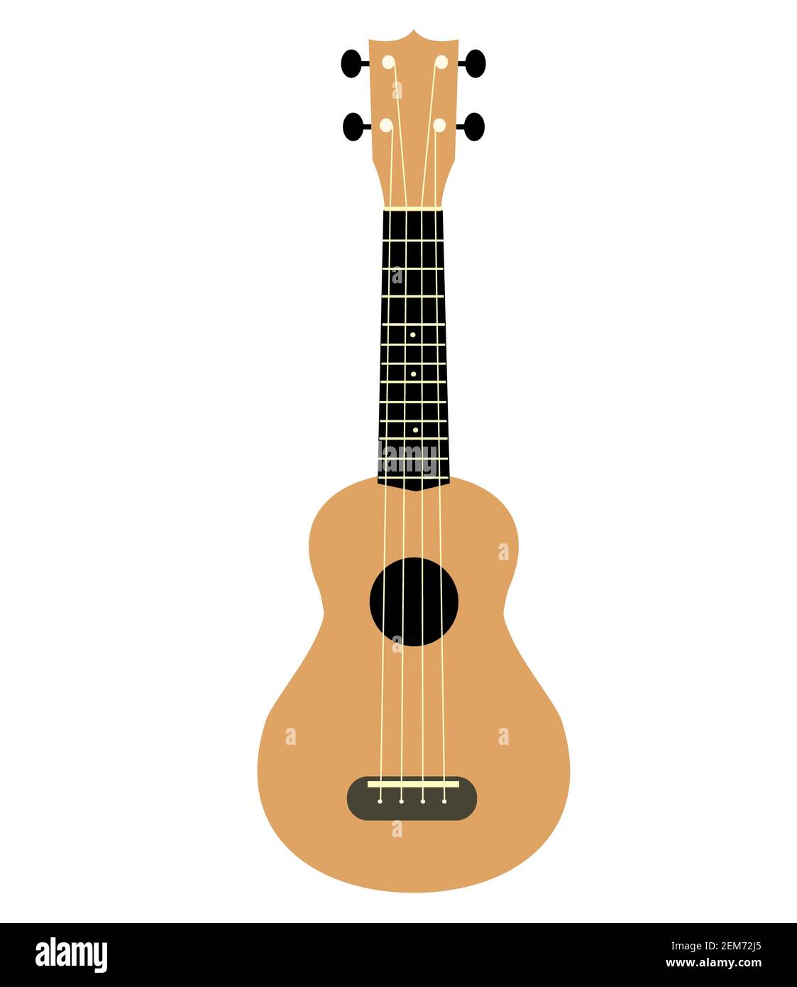 chitarra hawaiana marrone isolata su sfondo bianco. icona ukulele. simbolo  ukulele. strumento musicale nazionale delle hawaii Foto stock - Alamy