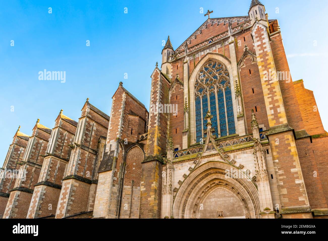 Cattedrale di Saint-Etienne a Tolosa in Occitania, Francia Foto Stock