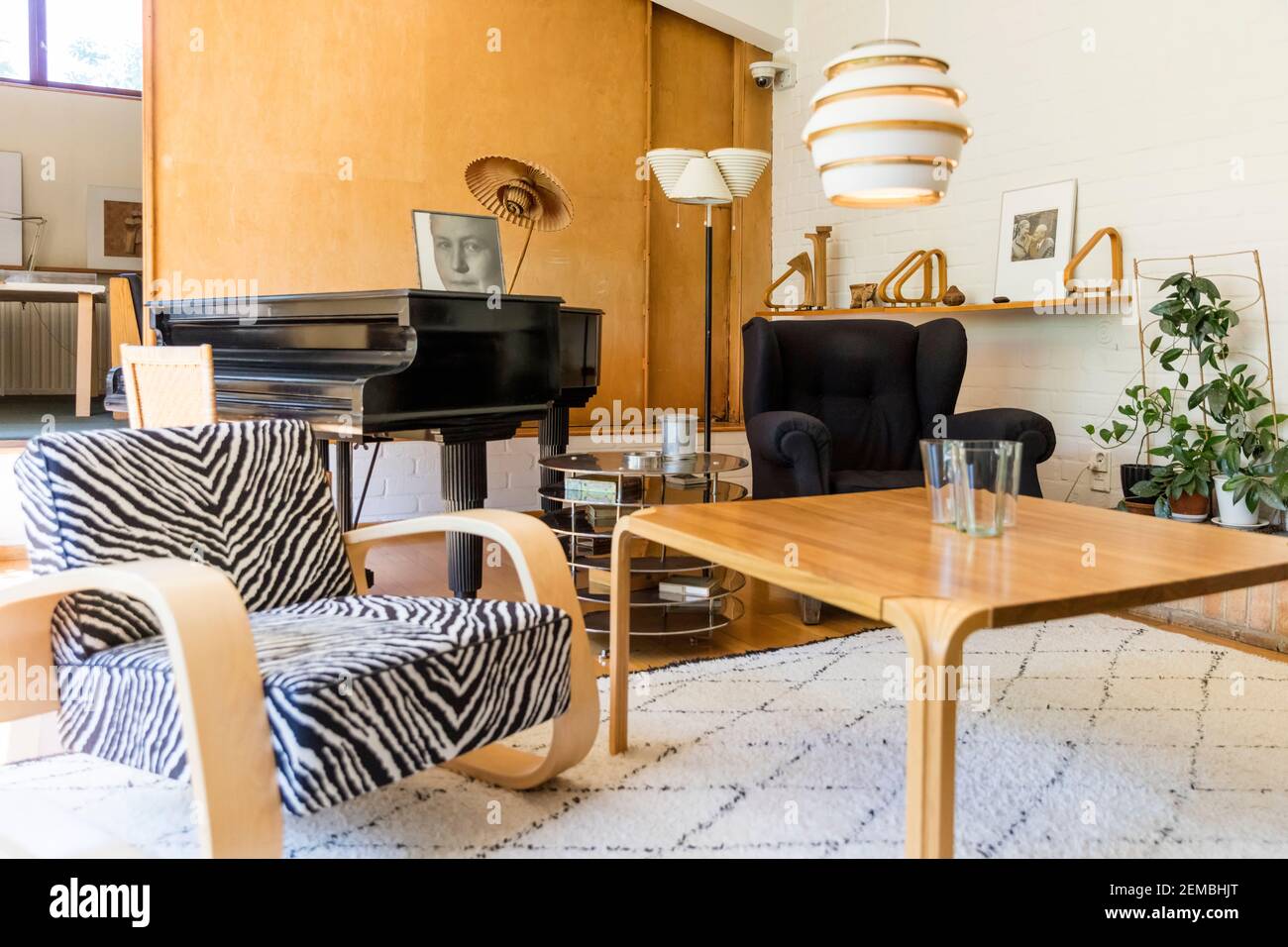 L'Aalto House è stato progettato da architetto finlandese Alvar Aalto. La casa in Munkkiniemi, Helsinki, è stato completato nel 1936 come casa e studio di Aalto. Foto Stock