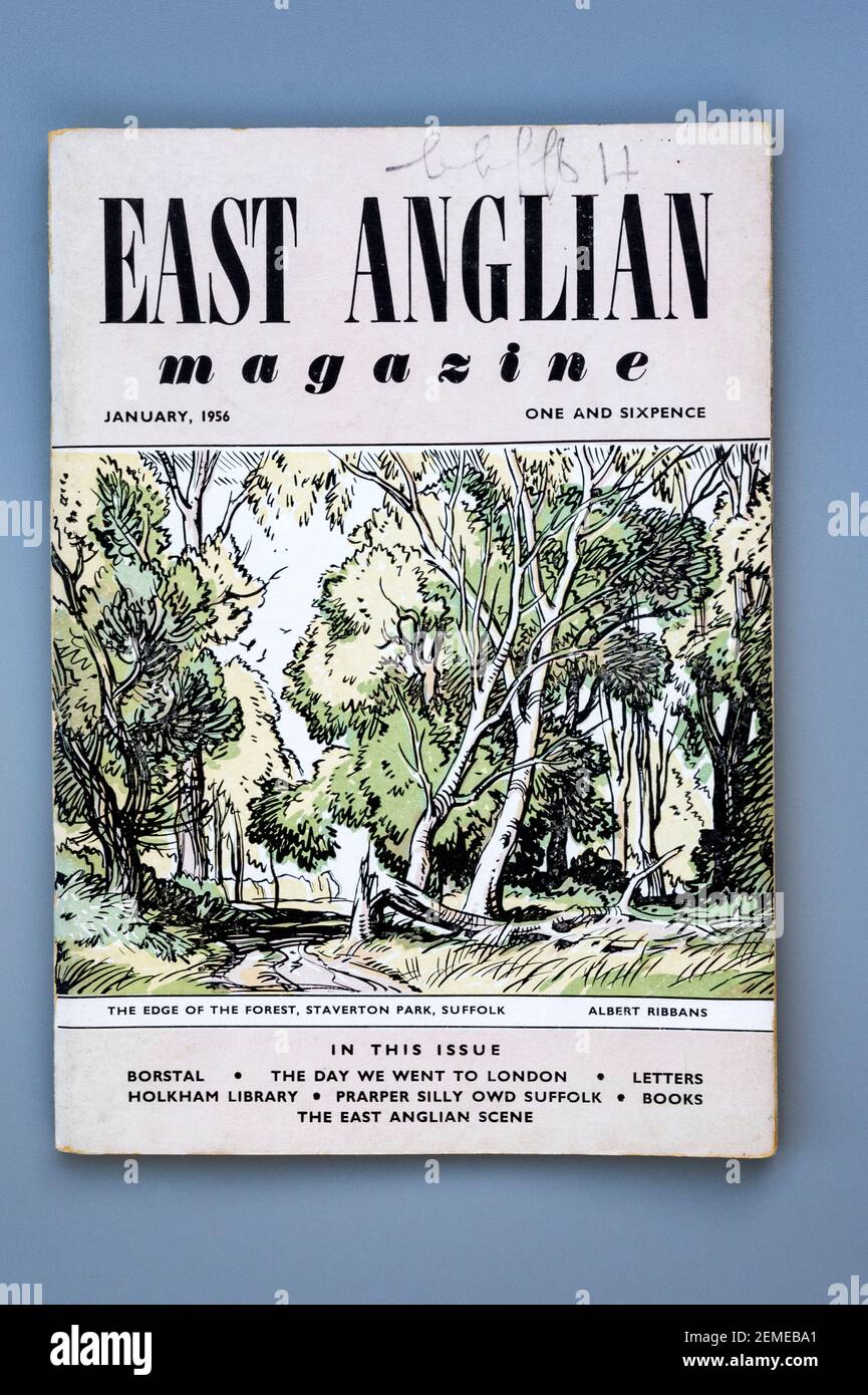 Rivista East Anglian Gennaio 1956 Foto Stock