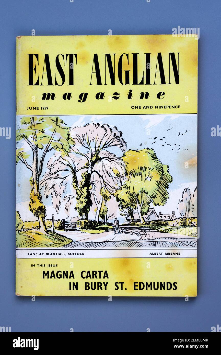 Rivista East Anglian Giugno 1959 Foto Stock