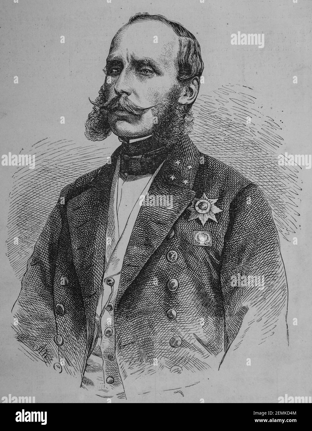 le prince henri des pays-bas, l'univers illustre, editeur michel levy 1870 Foto Stock