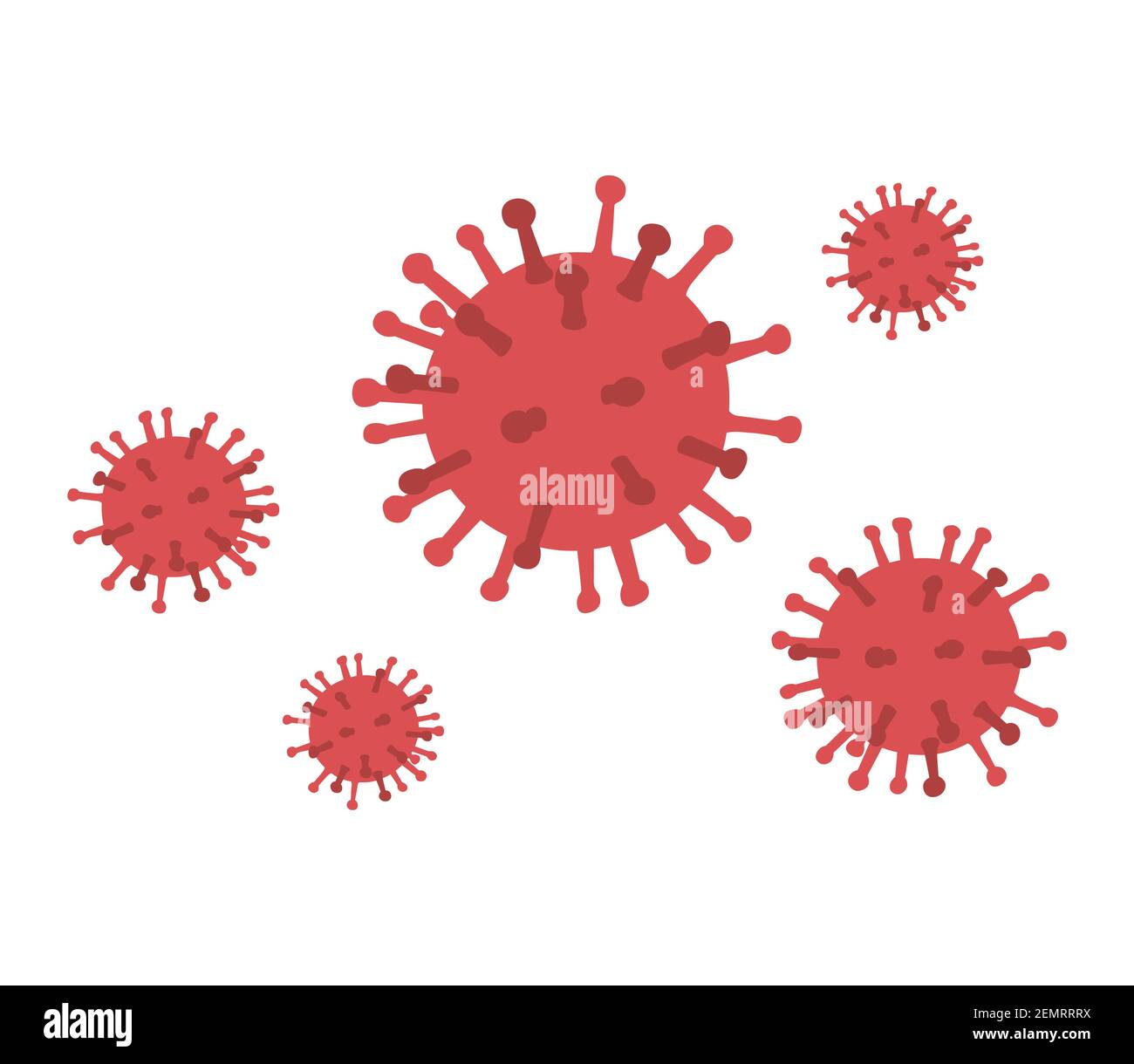 Patogeno del virus. Microrganismo virale. Batteri infettivi del coronavirus. Illustrazione vettoriale Illustrazione Vettoriale