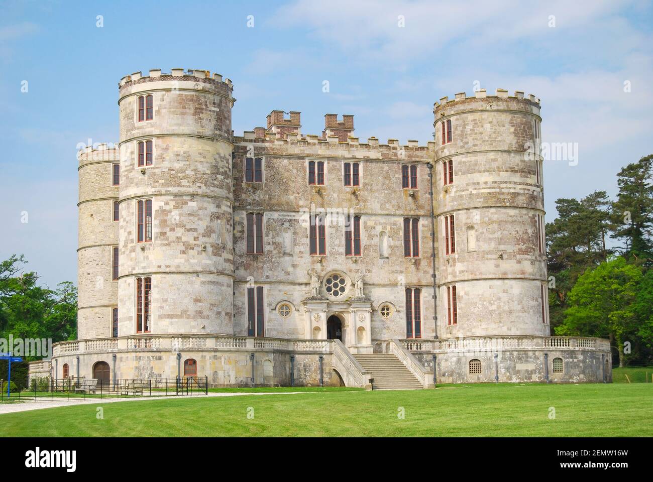 Xvii secolo Lulworth Castle e park, East Lulworth, Dorset, England, Regno Unito Foto Stock