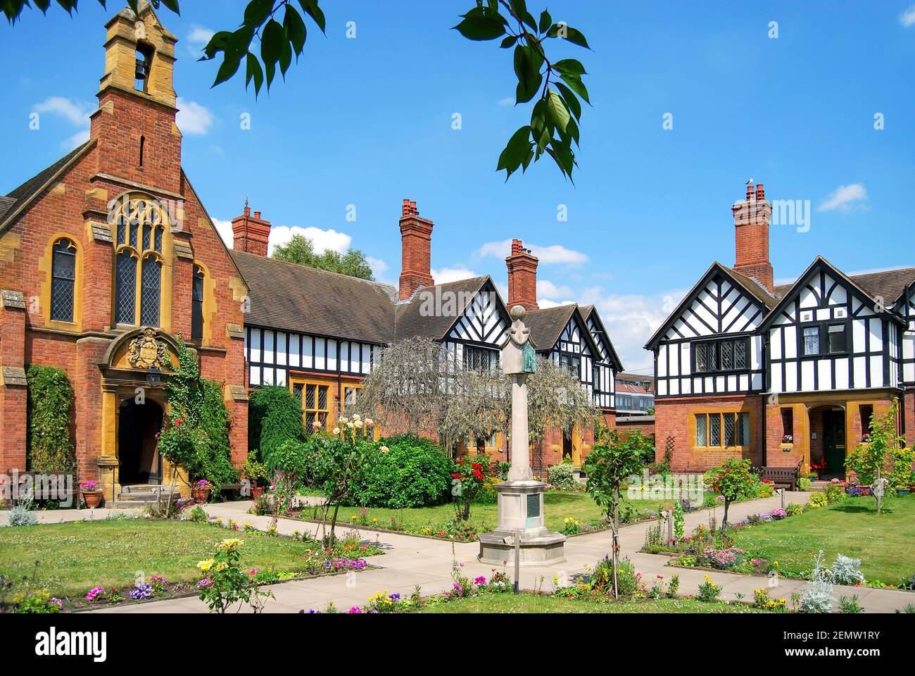 Laslett's Alms Case, Friar Street, Worcester, Worcestershire, England, Regno Unito Foto Stock