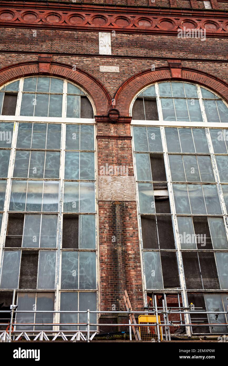 Stazione di pompaggio delle acque piovane del London County Council (LCC), 27 Lots Rd, Chelsea, Londra; un edificio classificato di grado II progettato nel 1904 da Sir Alexander Binnie Foto Stock