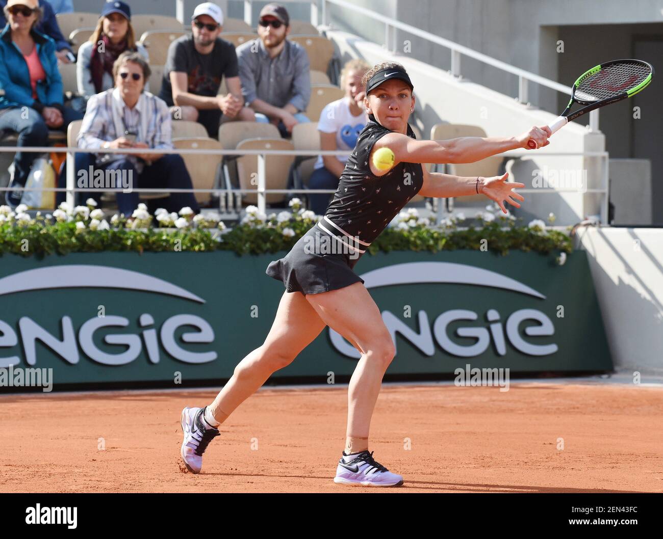 Il torneo di tennis Roland Garros 2019. Il tennista americano Amanda  Anisimova durante la partita con il tennista spagnolo Aliona Bolsova  Zadoinov. 03 giugno 2019. Francia, Parigi. Photo credit: Sergei'  Vishnevskii'/Kommersant/Sipa USA