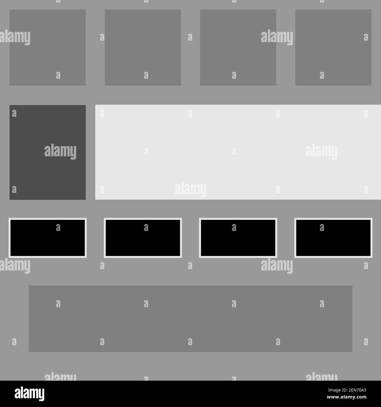 Un'immagine di sfondo astratta del layout di una casella di testo neutra in scala di grigi. Illustrazione Vettoriale