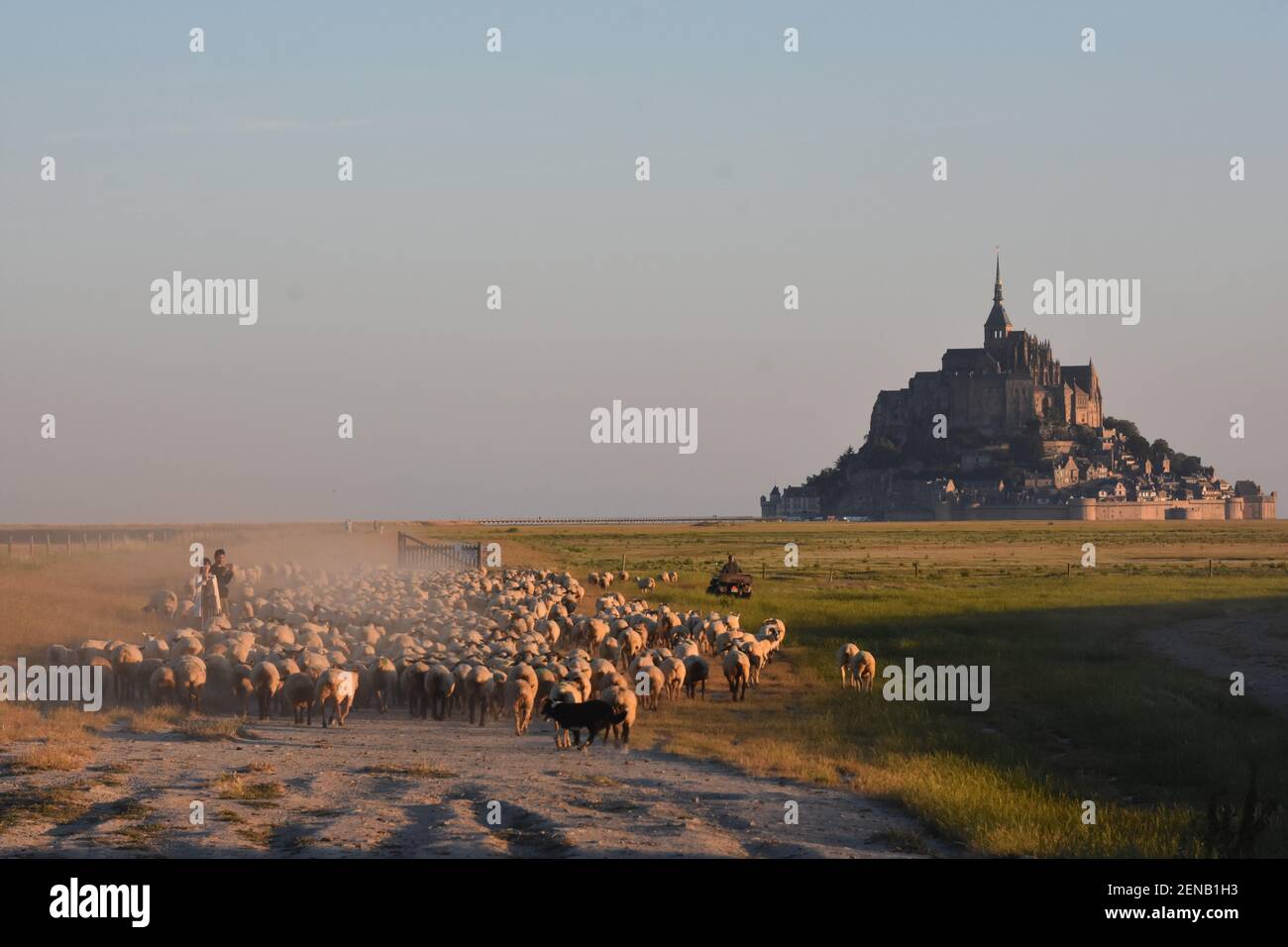 le mont saint michel, Francia Foto Stock