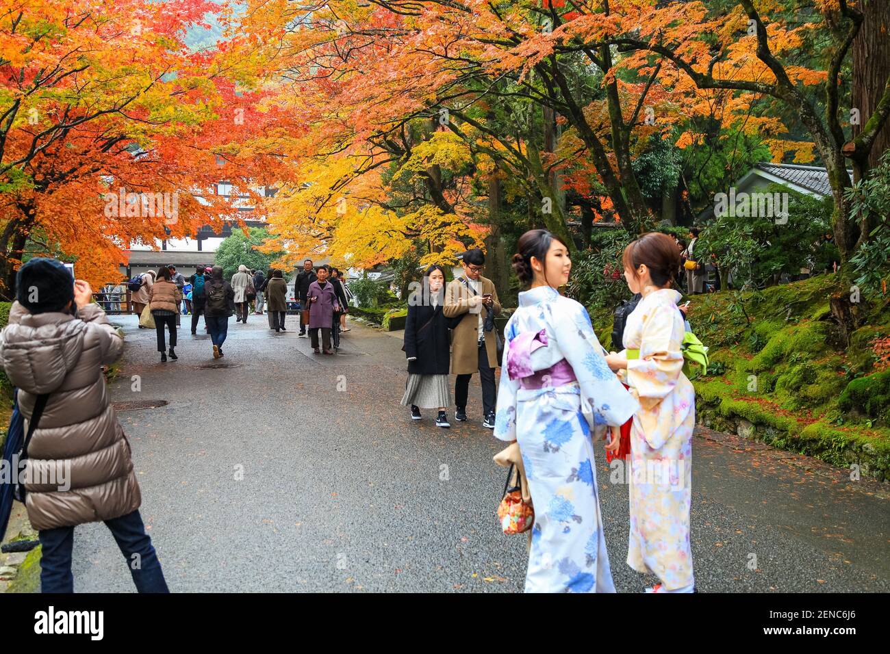 Kyoto ,Giappone - 18 Novembre 2017 :Visita turistica Nanzenji tempio la bella stagione autunnale a Kyoto., Colorata stagione autunnale nel tempio di Nanzenji a Ky Foto Stock