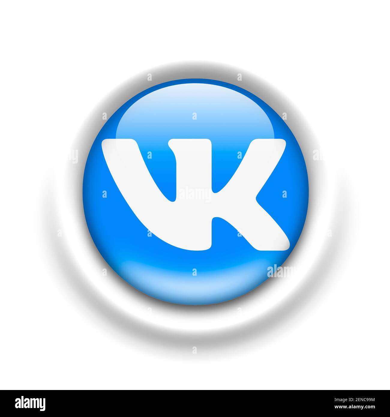 Logo VK VKontakte Foto Stock